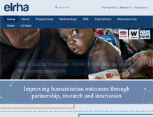Tablet Screenshot of elrha.org
